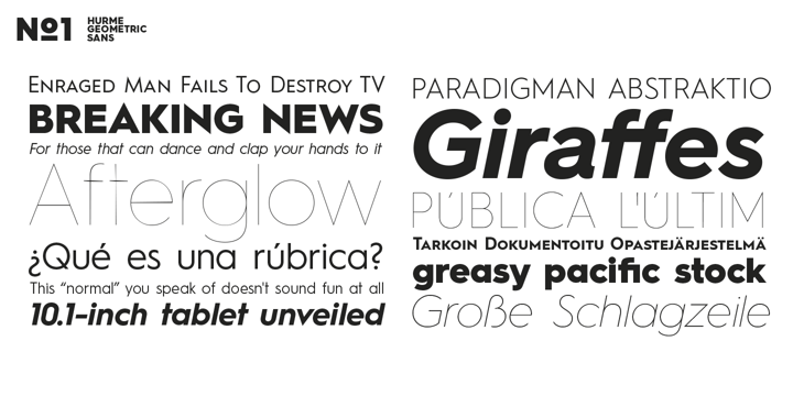 Hurme Geometric Sans No.3