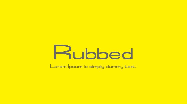 Rubbed