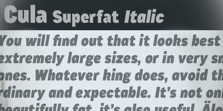 CA Cula Superfat
