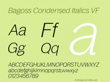 Bagoss Condensed