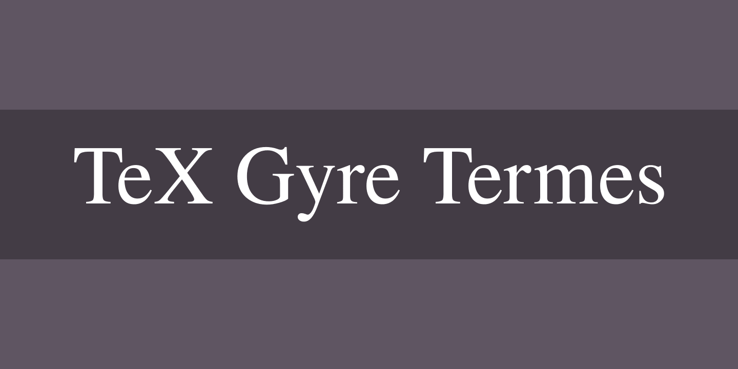 TeX Gyre Termes